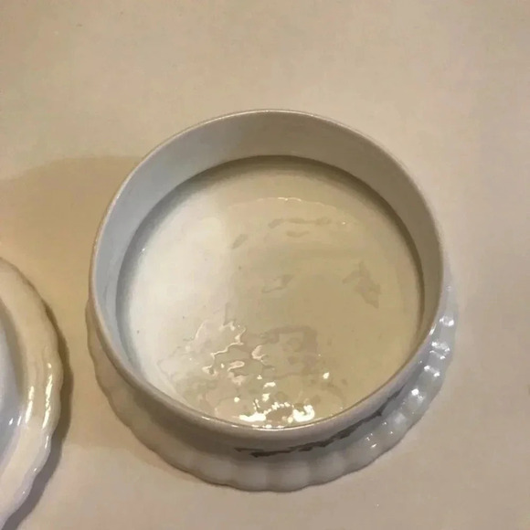 Snowman Trinket Box w/ Lid Pacific Rim Blue Waters English Fine Bone China - Picture 7 of 10